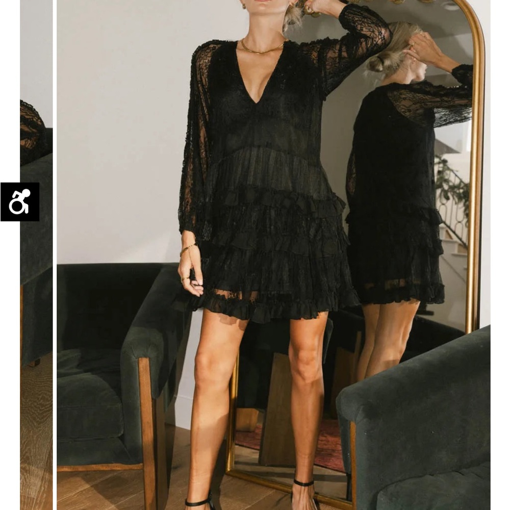 Elegant Black Lace Dress - Sold out online